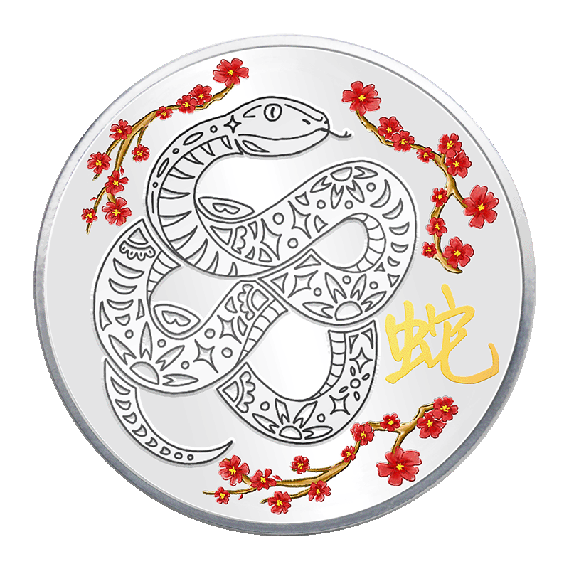 Image for 1 oz TD Year of The Sophisticated Snake Silver Round from TD Precious Metals